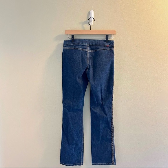 Tommy Hilfiger Bootcut Jeans Womens Size 7 Y2K 2002 Dark Wash Low Rise Vintage - Picture 3 of 10